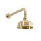 Milano Elizabeth - Brushed Brass 155mm Traditional Apron Shower Head and Wall Arm