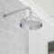 Milano Elizabeth - Chrome and White Traditional Thermostatic Shower with Diverter, Shower Head and Bath Spout (2 Outlet)