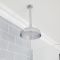 Milano Elizabeth - Chrome and White Traditional Thermostatic Shower with Diverter, Shower Head, Ceiling Arm and Riser Rail (2 Outlet)