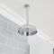 Milano Elizabeth - Chrome and White Traditional Thermostatic Shower with Diverter, Shower Head, Ceiling Arm and Riser Rail (2 Outlet)