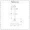 Milano Elizabeth - Chrome 300mm Traditional Apron Shower Head and Ceiling Arm