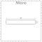 Milano Rasa 1800mm Shower Tray Panel and brackets - Light Grey