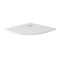 Milano Rasa - Matt White Slate Effect Quadrant Shower Tray - 900mm