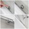 Milano Portland - Corner Sliding Door Shower Enclosure with Tray - Choice of Sizes