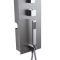 Milano Lisse - Concealed Brushed Shower Tower Panel with 400mm Square Recessed Ceiling Head