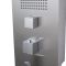 Milano Lisse - Concealed Brushed Shower Tower Panel with 200mm Square Head and Ceiling Arm
