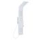 Milano Orton - Modern Exposed Shower Tower Panel with Shelf, Large Shower Head, Hand Shower and Body Jets - White