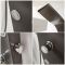 Milano Barton - Modern Shower Tower Panel with Shower Head, Hand Shower and Body Jets - Anthracite