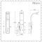 Milano Barton - Modern Shower Tower Panel with Shower Head, Hand Shower and Body Jets - Anthracite