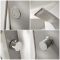 Milano Barton - Modern Shower Tower Panel with Shower Head, Hand Shower and Body Jets - Matt Silver