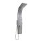 Milano Barton - Modern Shower Tower Panel with Shower Head, Hand Shower and Body Jets - Matt Silver