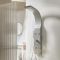 Milano Barton - Modern Shower Tower Panel with Shower Head, Hand Shower and Body Jets - Matt Silver