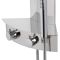 Milano Astley - Modern Thermostatic Exposed Corner Shower Tower Panel with Hand Shower, Body Jets and Shelf - Chrome