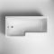 Milano Elswick - L-Shaped Shower Bath - Left and Right Hand Options with Choice of Size and Panels