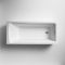 Milano Elswick - Modern Square Single Ended Shower Bath with Chrome Bath Screen - Choice of Size and Panels