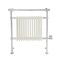 Milano Elizabeth - White and Chrome Traditional Electric Heated Towel Rail - 930mm x 790mm (With Overhanging Rail)