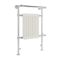 Milano Elizabeth - White and Chrome Traditional Electric Heated Towel Rail - 930mm x 620mm (With Overhanging Rail)