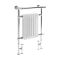 Milano Elizabeth - White Traditional Dual Fuel Heated Towel Rail - 930mm x 620mm (withOverhanging Rail) - Choice of Wi-Fi Thermostat and Cable Cover