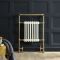 Milano Elizabeth - Brushed Brass Traditional Heated Towel Rail - 963mm x 673mm (With Overhanging Rail)