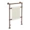 Milano Elizabeth - Brushed Bronze Traditional Electric Heated Towel Rail - 930mm x 620mm