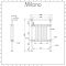 Milano Elizabeth - White and Chrome Traditional Heated Towel Rail - 930mm x 620mm