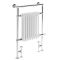 Milano Elizabeth - White Traditional Dual Fuel Heated Towel Rail - 930mm x 620mm - Choice of Wi-Fi Thermostat and Cable Cover