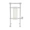 Milano Elizabeth - White and Chrome Traditional Electric Heated Towel Rail - 930mm x 450mm (With Overhanging Rail)
