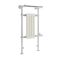 Milano Elizabeth - White and Chrome Traditional Electric Heated Towel Rail - 930mm x 450mm (With Overhanging Rail)