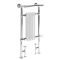 Milano Elizabeth - White Traditional Dual Fuel Heated Towel Rail - 930mm x 450mm (with Overhanging Rail)  - Choice of Wi-Fi Thermostat and Cable Cover