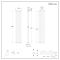 Milano Aruba - Anthracite Vertical Designer Radiator - 1780mm x 354mm (Double Panel)