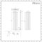 Milano Aruba Flow - Anthracite Vertical Middle Connection Designer Radiator - 1780mm x 472mm (Double Panel)