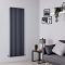 Milano Aruba - Anthracite Vertical Designer Radiator - 1780mm x 590mm (Double Panel)