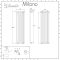 Milano Java - Anthracite Vertical Designer Radiator - 1780mm x 472mm (Single Panel)