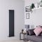 Milano Capri - Anthracite Flat Panel Vertical Designer Radiator - 1780mm x 354mm (Single Panel)