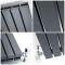 Milano Capri - Anthracite Flat Panel Vertical Designer Radiator - 1780mm x 472mm (Double Panel)