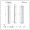 Milano Alpha - Anthracite Flat Panel Vertical Designer Radiator - 1780mm x 280mm (Double Panel)