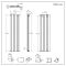 Milano Alpha - Anthracite Flat Panel Vertical Designer Radiator - 1780mm x 420mm (Double Panel)