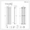 Milano Alpha - Anthracite Flat Panel Vertical Designer Radiator - 1780mm x 420mm (Single Panel)