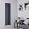 Milano Alpha - Anthracite Flat Panel Vertical Designer Radiator - 1780mm x 490mm (Single Panel)