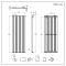 Milano Alpha - Anthracite Flat Panel Vertical Designer Radiator - 1780mm x 560mm (Single Panel)