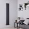 Milano Viti - Anthracite Diamond Panel Vertical Designer Radiator - 1780mm x 280mm (Double Panel)