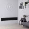 Milano Aruba - Black Horizontal Designer Radiator - 236mm x 1780mm (Single Panel)