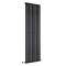 Milano Aruba - Black Modern Vertical Designer Radiator - 1780mm x 590mm (Single Panel)