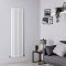 Milano Aruba - White Vertical Designer Radiator - 1780mm x 472mm (Double Panel)