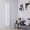 Milano Aruba - White Vertical Designer Radiator - 1780mm x 354mm (Double Panel)