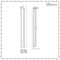 Milano x ECOSO Aruba Slim - Electric White Vertical Designer Radiator - 1780mm x 236mm (Double Panel) - with Wi-FI Thermostatic Heating Element