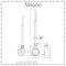 Milano x ECOSO Aruba Slim - Electric White Vertical Designer Radiator - 1780mm x 236mm (Double Panel) - with Wi-FI Thermostatic Heating Element