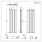 Milano Alpha - White Flat Panel Vertical Designer Radiator - 1780mm x 490mm (Double Panel)