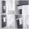 Milano - Wall Mounted Towel Rail - 520mm x 60mm - Chrome