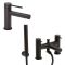 Milano Otto - Modern Basin Mixer and Bath Shower Mixer Tap Set - Choice of Finish